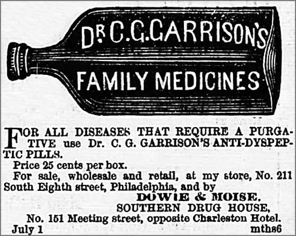 Dr. C. G. Garrison’s Bitters for Dyspepsia – Philadelphia | Peachridge ...